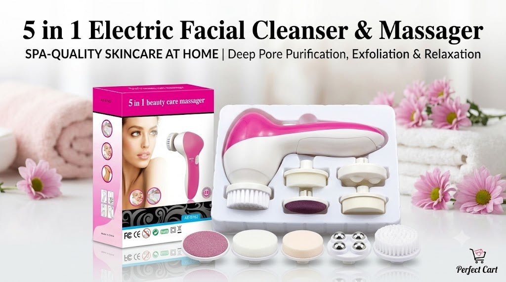 5 in 1 Electric Facial Cleanser & Massager - PERFECTCART.STORE