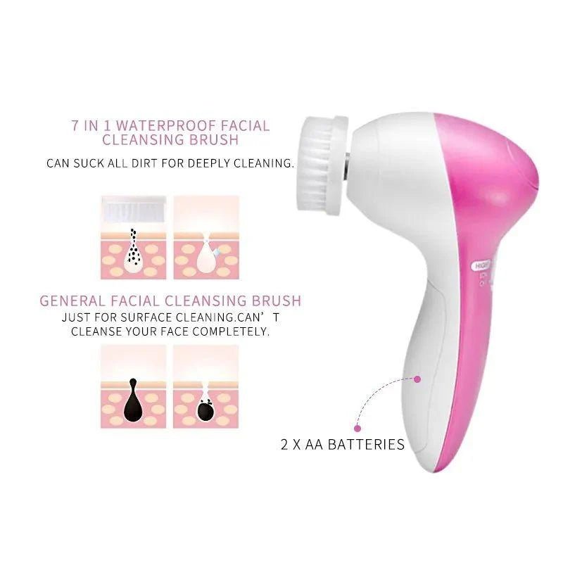 5 in 1 Electric Facial Cleanser & Massager - PERFECTCART.STORE