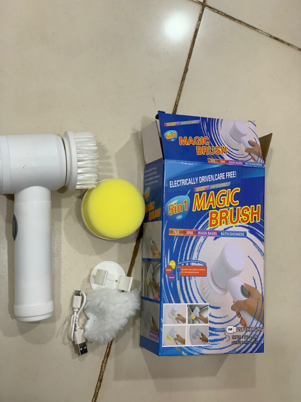 5 in 1 Rechargeable Magic Multipurpose Brush Scrubber - PERFECTCART.STORE