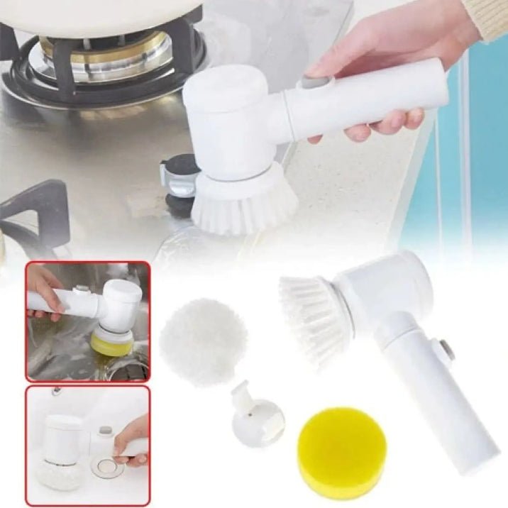 5 in 1 Rechargeable Magic Multipurpose Brush Scrubber - PERFECTCART.STORE