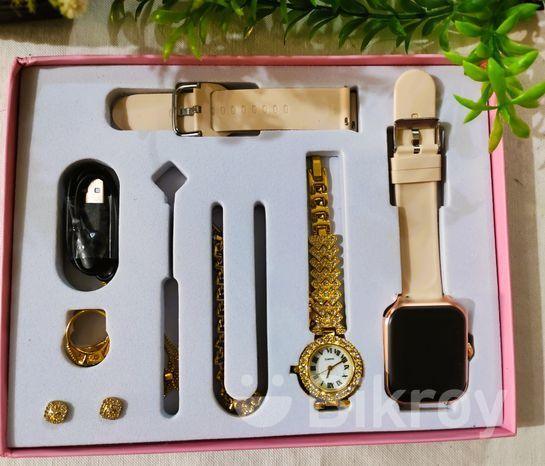 a58-plus-smart-watch-5-in-1-with-jewelry-set-2157144 - PERFECTCART.STORE
