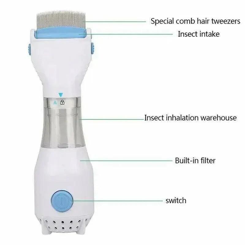 Electric Head Lice Comb | V Comb Anti Lice Machine - PERFECTCART.STORE