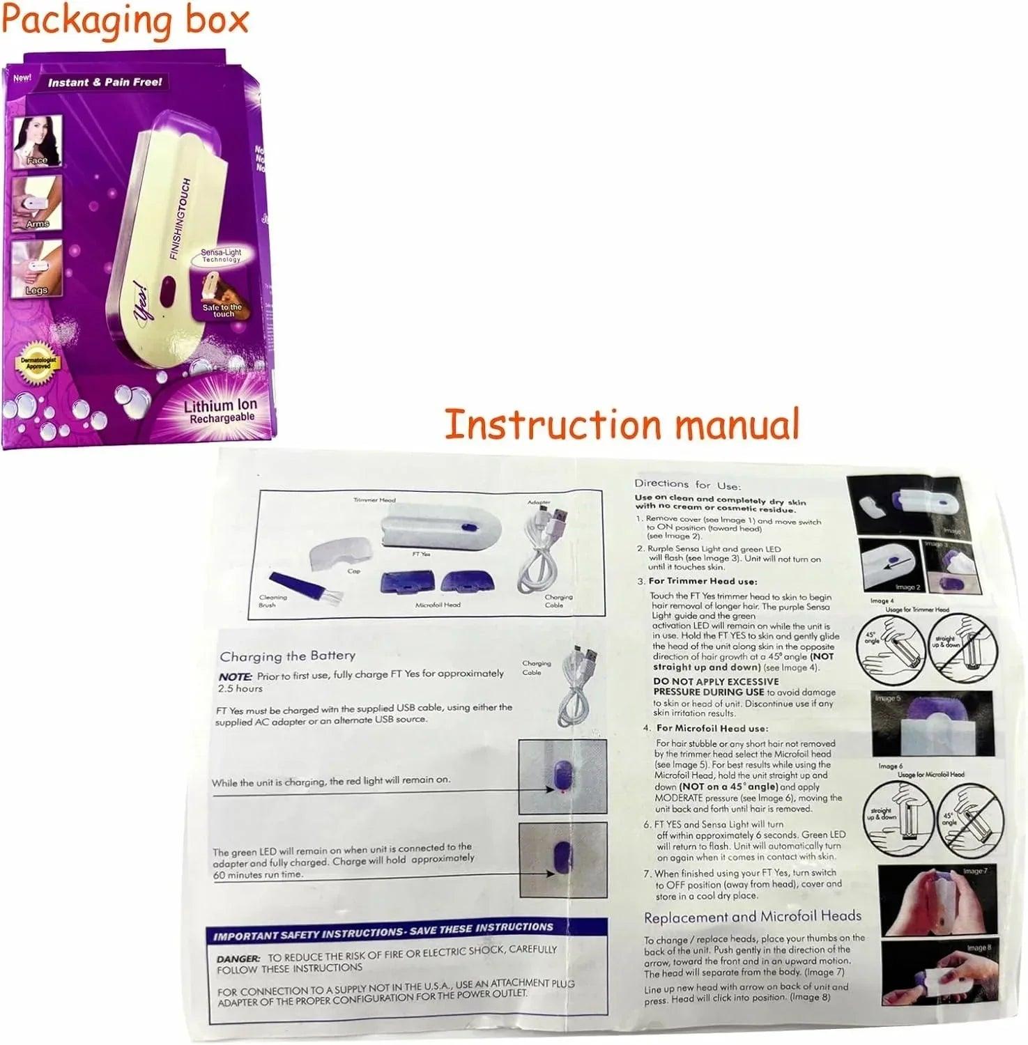 FINISHING TOUCH Instant Pain Free Hair Remover - PERFECTCART.STORE