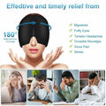 Headache Relief Gel Cap Hot Cold Therapy | Migraine, Tension, Stress, Sinus, & Puffy Eyes Pain Relief - PERFECTCART.STORE