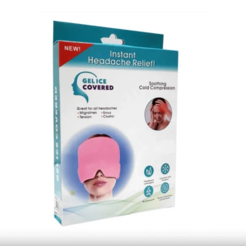 Headache Relief Gel Cap Hot Cold Therapy | Migraine, Tension, Stress, Sinus, & Puffy Eyes Pain Relief - PERFECTCART.STORE